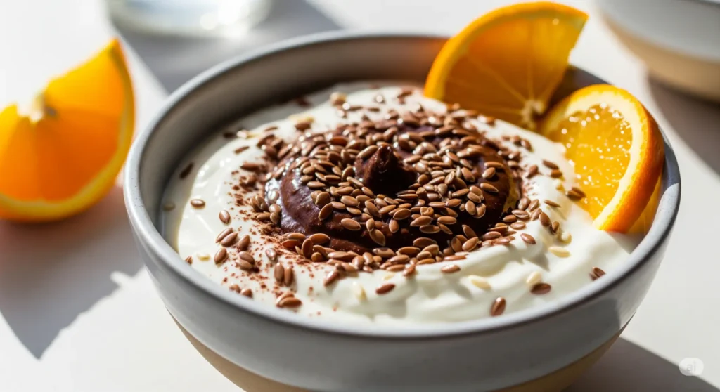 giaourti me tachini kai kakao