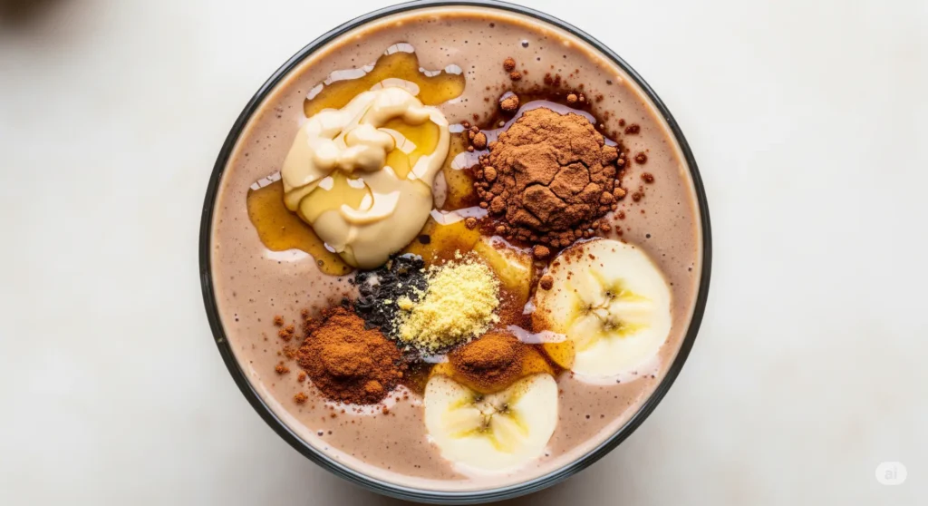 SMOOTHIE ΤΑΧΙΝΙ – ΣΟΚΟΛΑΤΑ – ΜΠΑΝΑΝΑ